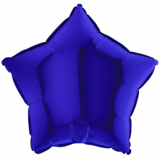 Balón hviezda Modrá tmavá 45 cm