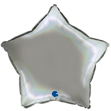 Balón Hviezda Strieborná Platinum 45 cm