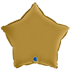 Balón Hviezda Zlatá Satin 45 cm