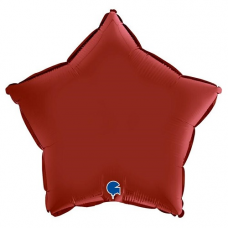 Balón Hviezda Rubin Red Satin 45 cm 
