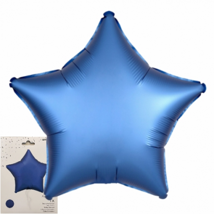 Balón Hviezda Modrá saténová