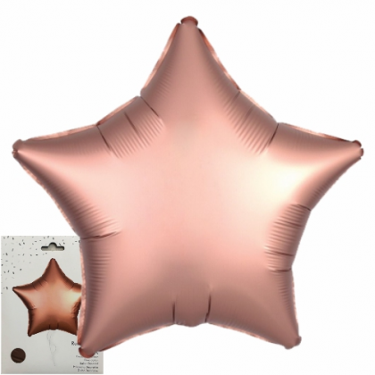 Balón Hviezda RoseGold saténová