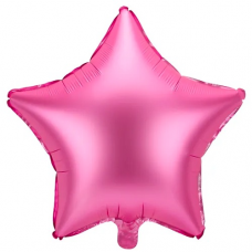 Balón Hviezda Ružová saténová