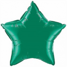 Balón Hviezda Tm. zelená 45 cm