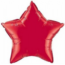 Balón hviezda Červená