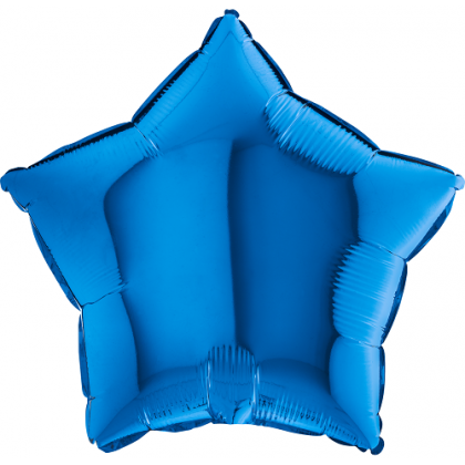 Balón hviezda Modrá 45 cm