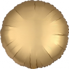 Balón Kruh zlatý saténový 45 cm