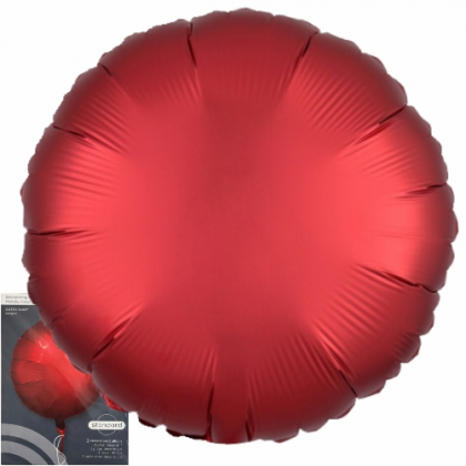 Balón Kruh červený saténový 45 cm