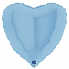 Balón srdce Modré matte 45 cm