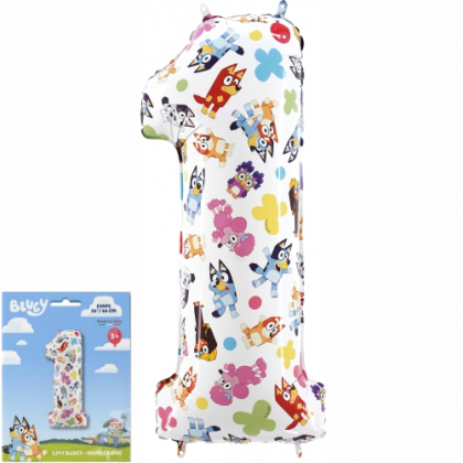 Balón číslo 1 Bluey veľké