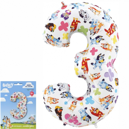 Balón číslo 3 Bluey veľké