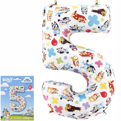 Balón číslo 5 Bluey veľké