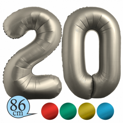 Balón číslo 20 chromový 86 cm