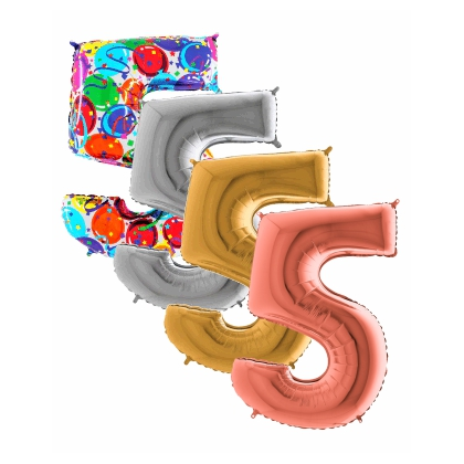 Balón Číslo malé 5