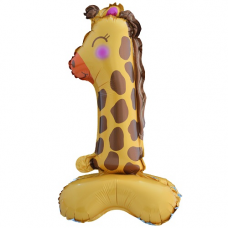 Stojaci Balón Číslo 1 Žirafa mini