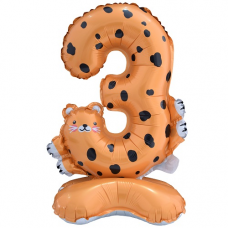 Stojaci Balón Číslo 3 Leopard