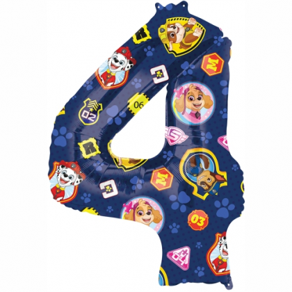 Balón číslo 4 Paw Patrol veľké