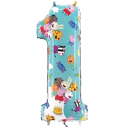 Balón číslo 1 Peppa Pig veľké