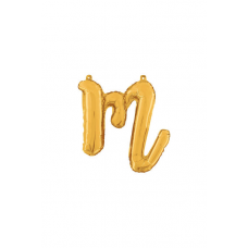 Písmeno malé zlaté M script