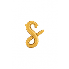 Písmeno malé zlaté S script