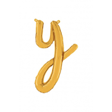 Písmeno malé zlaté Y script
