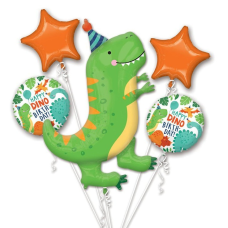 Balónová kytica Dino