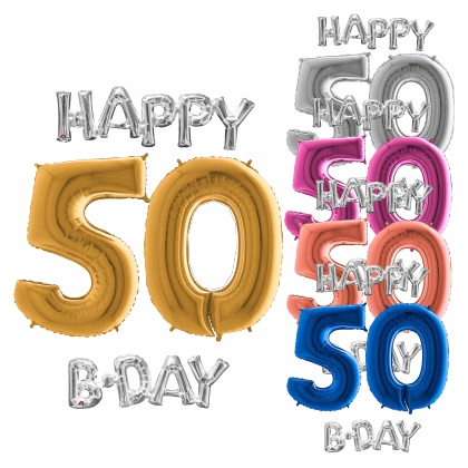 Balóny 50 Happy B Day 