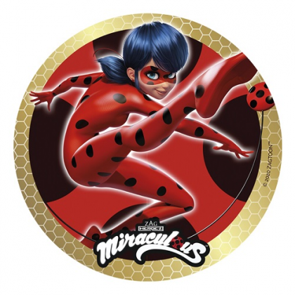 Jedlý obrázok Čarovná Lienka 20 cm