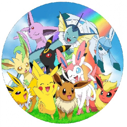 Jedlá oplátka Pokémon 20 cm