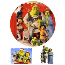 Jedlá oplátka Shrek 20 cm