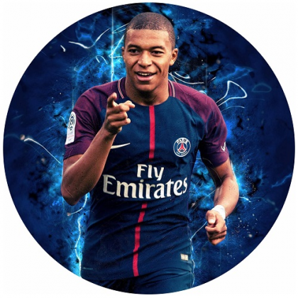 Jedlá oplátka Mbappe