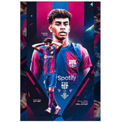 Jedlá oplátka na tortu Lamine Yamal A4