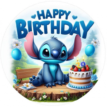 Jedlá oplátka Lilo a Stitch 20 cm