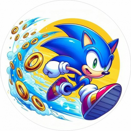 Jedlá oplátka Sonic  20 cm