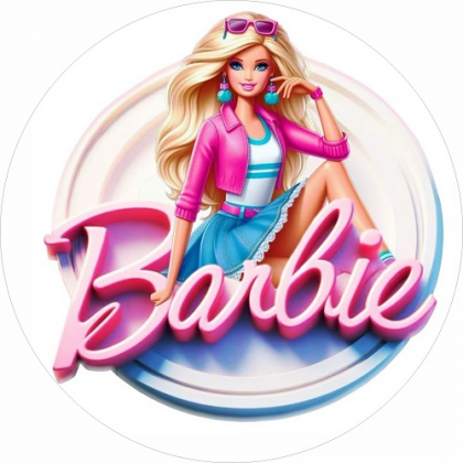 Jedlá oplátka Barbie 