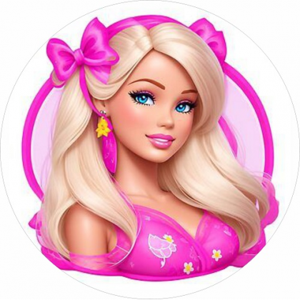 Jedlá oplátka Barbie 