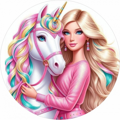 Jedlá oplátka Barbie 