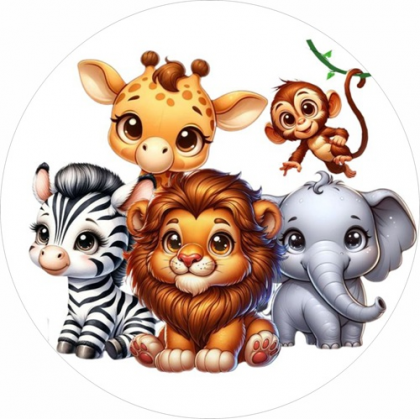 Jedlá oplátka Zvieratká Safari