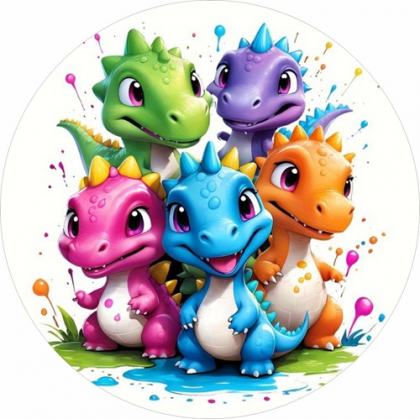 Jedlá oplátka Dráčik a kamaráti