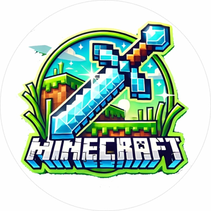 Jedlá oplátka Minecraft 20 cm