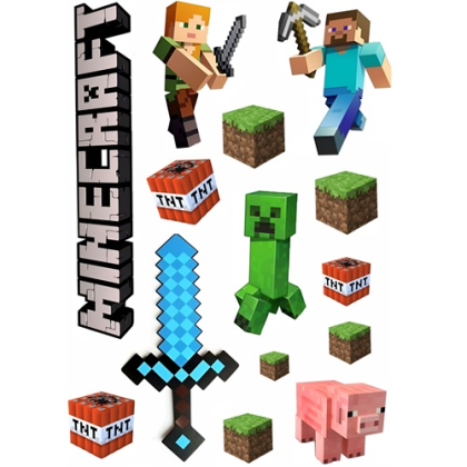 Jedlá oplátka Minecraft 