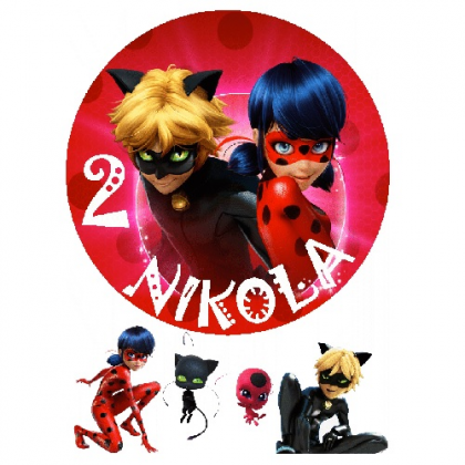 Jedlý obrázok Čarovná Lienka s menom 