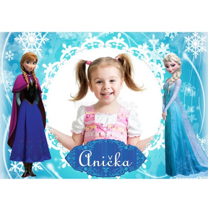 Jedlá oplátka Frozen s vlastnou fotkou A4