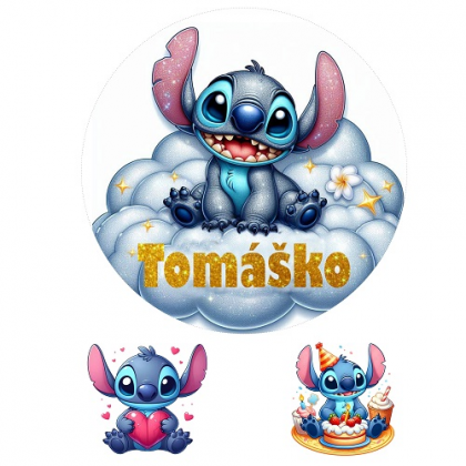 Jedlá oplátka Stitch 20 cm