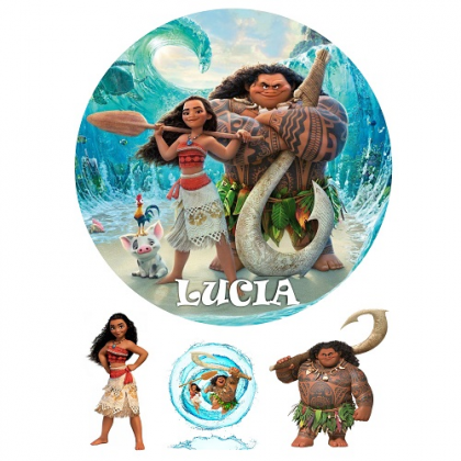 Jedlý obrázok Vaiana s menom