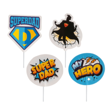 Dekorácia na tortu / muffiny Super otec /Dad/