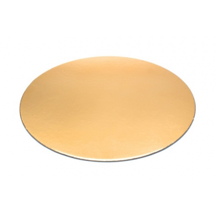 Podnos na tortu strieborno - zlatý hrubý 30 cm - obojstranný