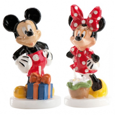 Tortová sviečka Mickey a Minnie Mouse