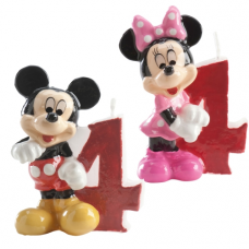 Tortová sviečka Mickey a Minnie Mouse číslo 4
