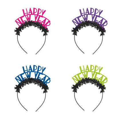 Čelenky Happy New Year 4 ks